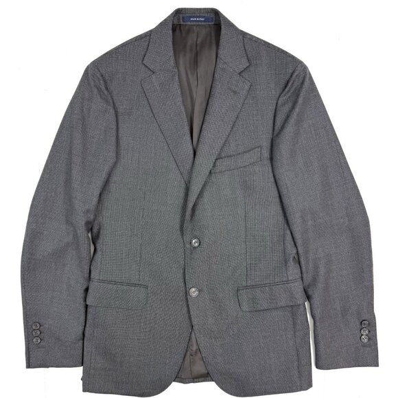 Boggi Milano Mens Vitale Barberis Canonico Wool Blazer Jacket IT 48S US 38S Gray